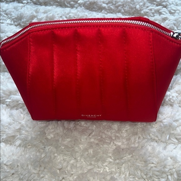 Givenchy Handbags - Givenchy Red Quilted Women's Makeup Bag